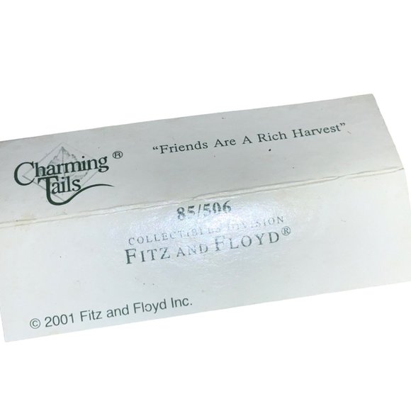 Charming Tails "Friends Are a Rich Harvest" - 85/506 - 2002 - Mouse & Rabbit - Picture 12 of 12